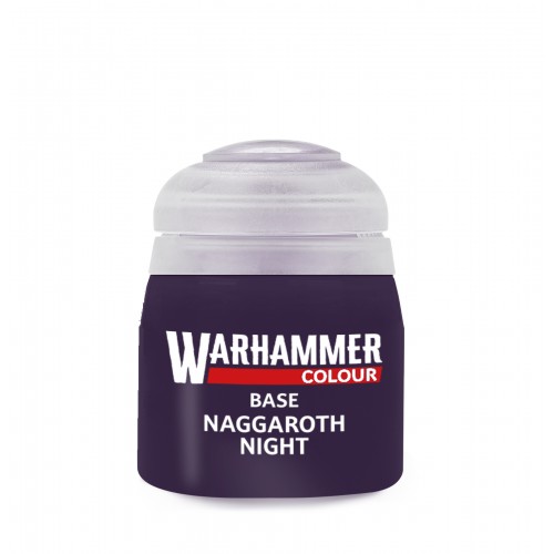 CITADEL PAINT - NAGGAROTH NIGHT (Base), Deep, rich purple coverage designed to form a smooth foundation for your miniatures